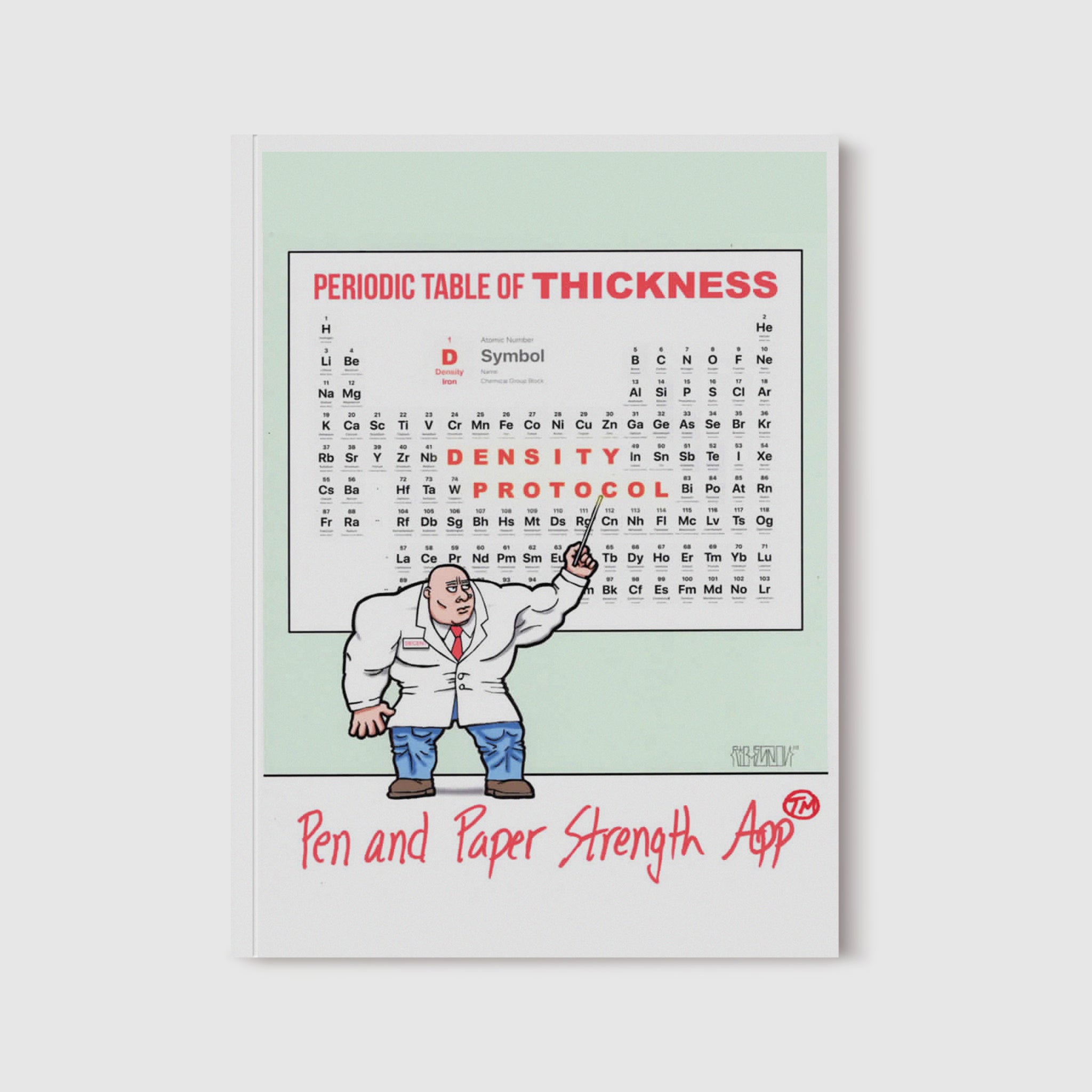 Periodic table of thickness strength plan pen and paper strength app