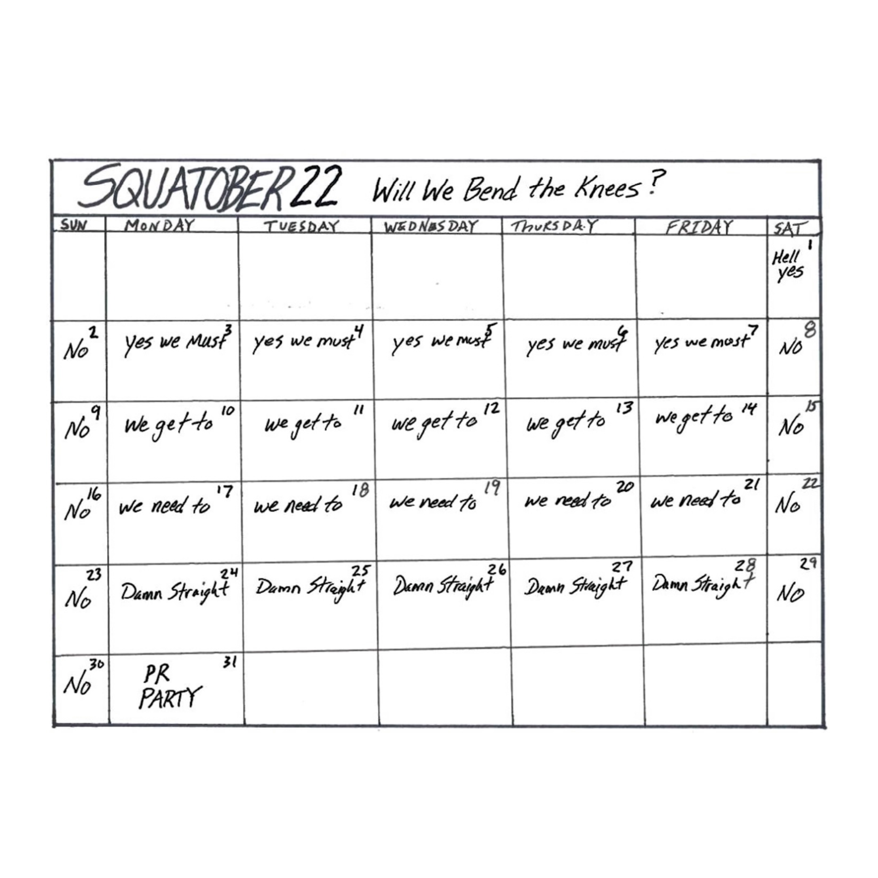 Squatober Guide.pdf Squatober 2021 Strength Plan – Pen and Paper Strength App