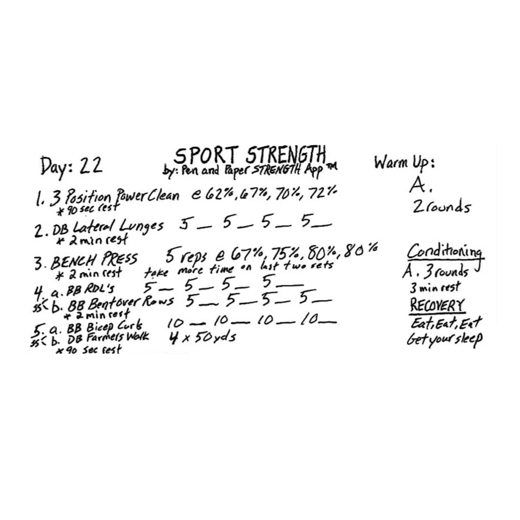 SPORT STRENGTH 36 DAY TRAINING PLAN FOR ATHLETES Pen And Paper sport-strength-36-day-training-plan-for-athletes-pen-and-paper