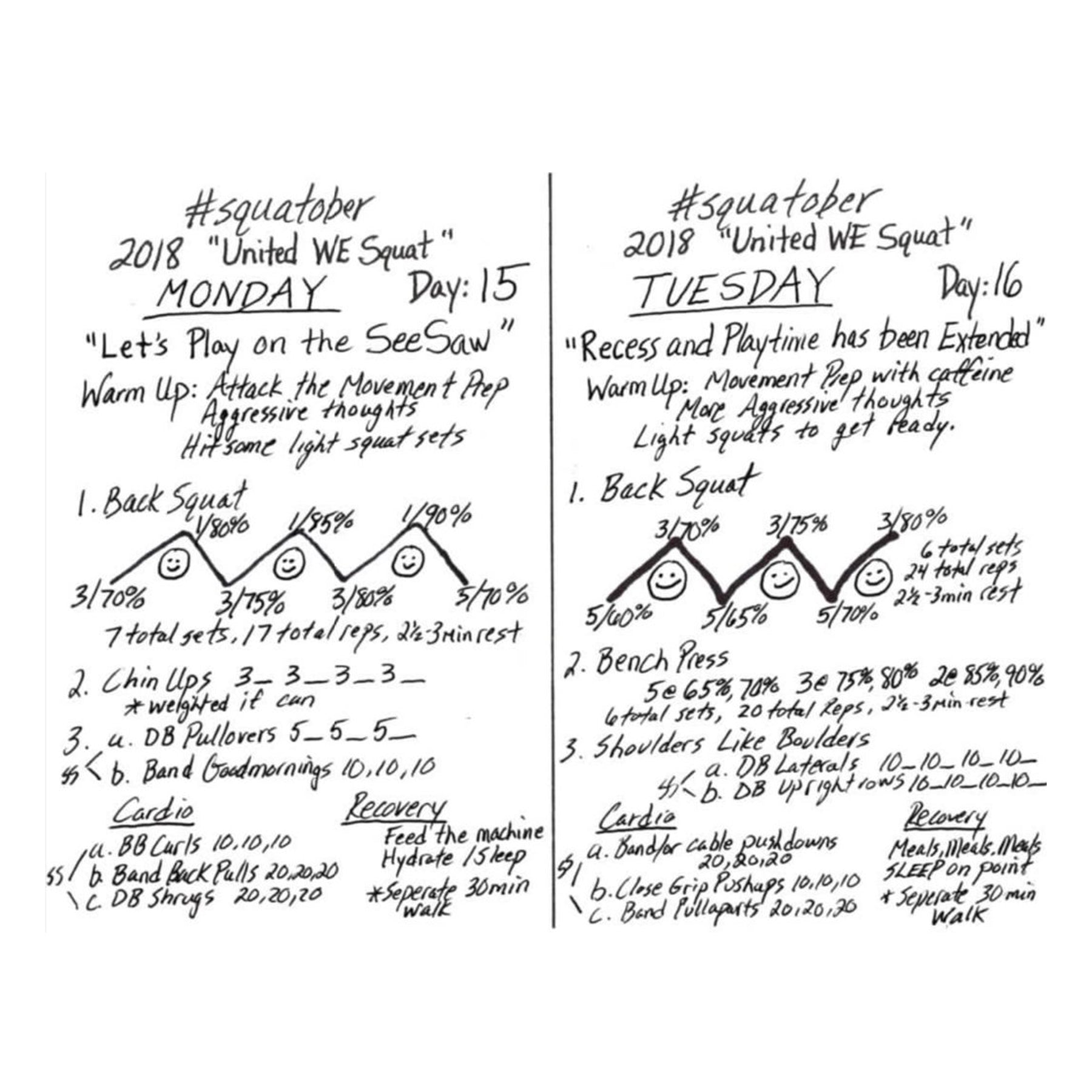 Squatober Guide.pdf Official Squatober Strength Plan 2018 – Pen and Paper Strength App