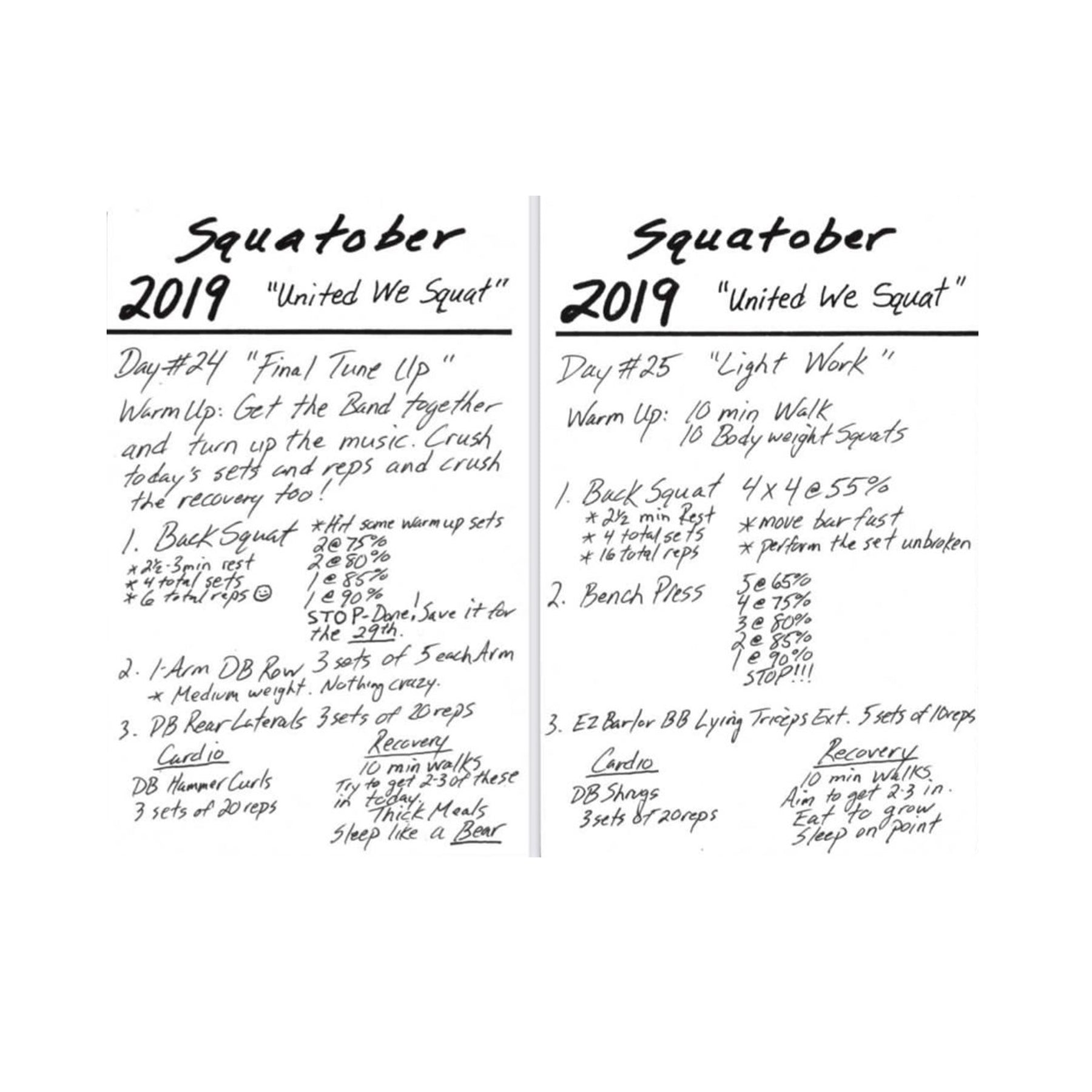 Squatober Guide.pdf Official Squatober 2019 Strength Plan – Pen and Paper Strength App