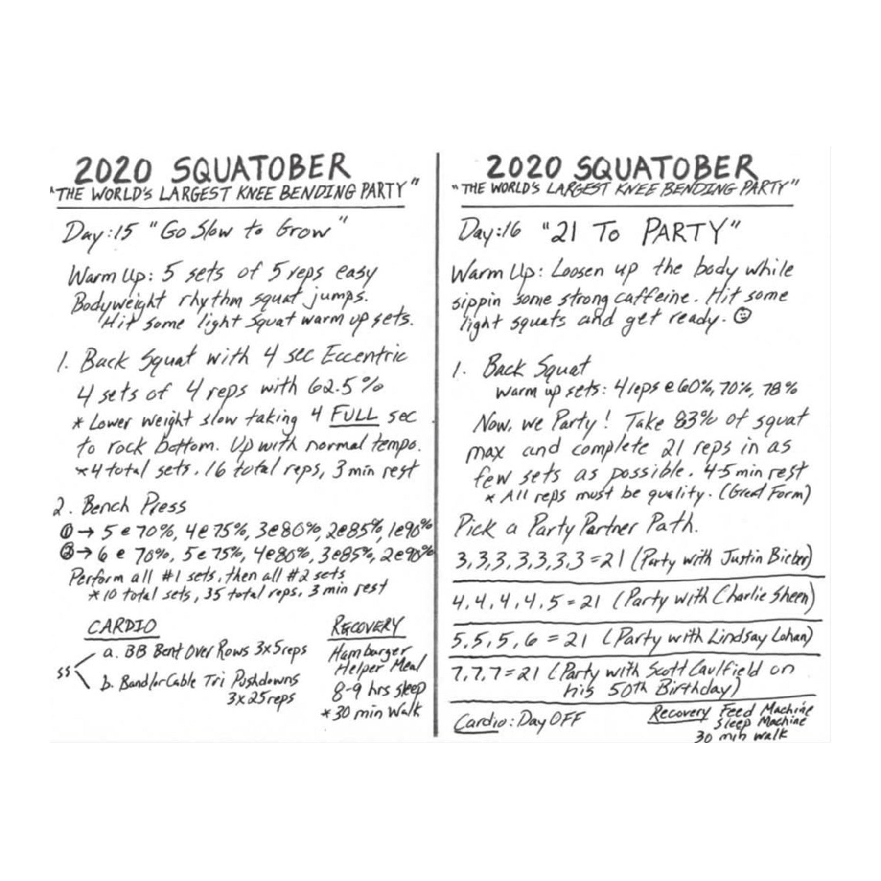 Squatober Guide.pdf Official Squatober 2020 Strength Plan – Pen and Paper Strength App